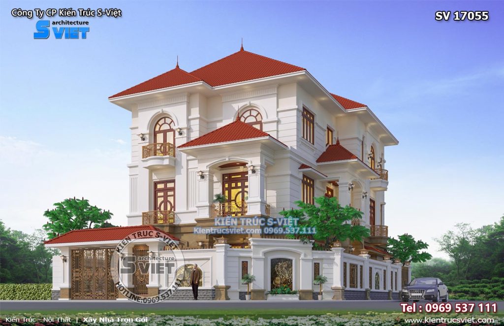 Biệt thự mái Thái 2 tầng đẹp tại Bắc Giang - Mã số: ACHI 23036