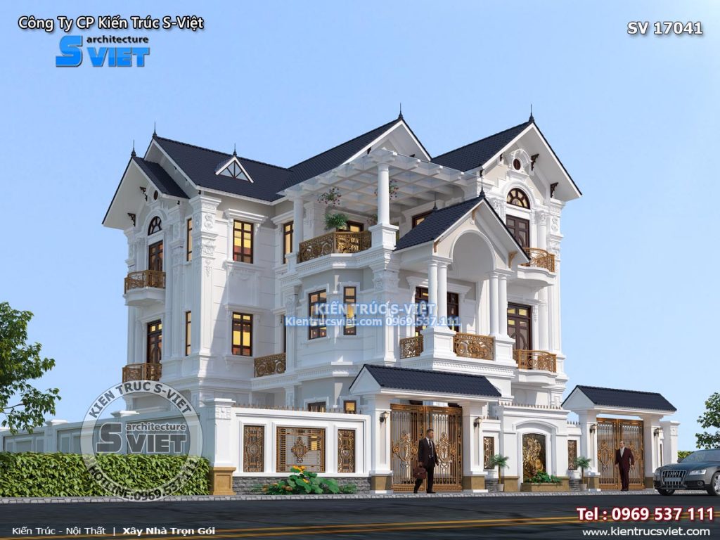 Mẫu thiết kế biệt thự pháp 3 tầng đẳng cấp tại Đà Nẵng Mẫu thiết kế biệt thự pháp 3 tầng đẳng cấp tại Đà Nẵng
