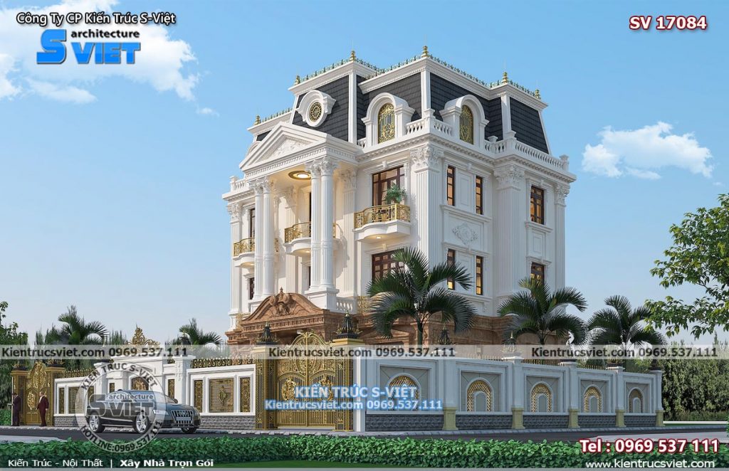 Mẫu thiết kế biệt thự Pháp đẹp