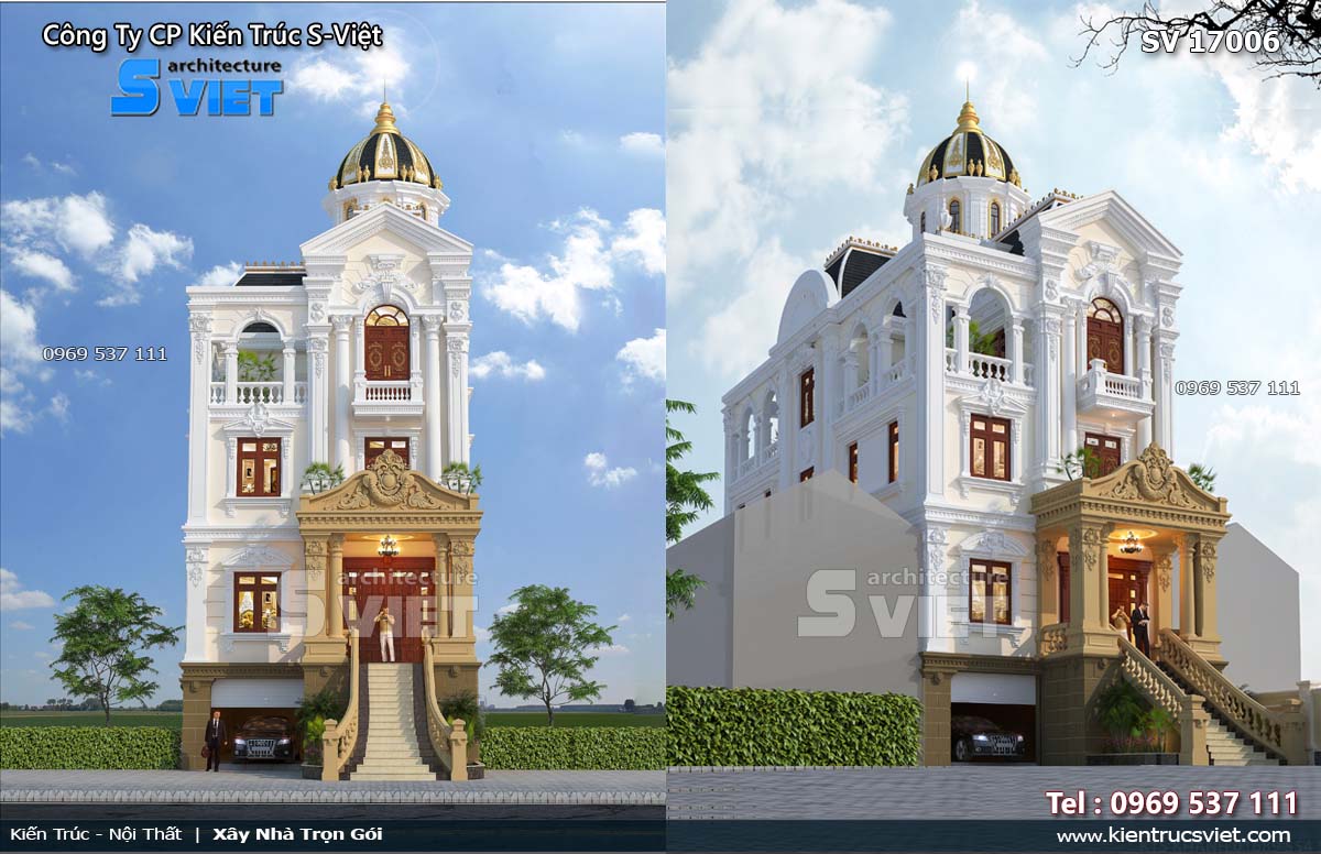 Những ngôi biệt thự kiểu Pháp mang lại sự quyến rũ khó cưỡng với chủ đầu tư