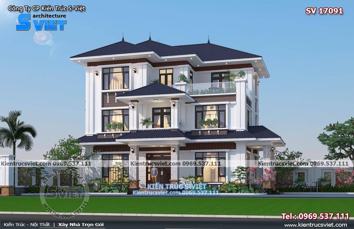 biệt thự sân vườn hiện đại