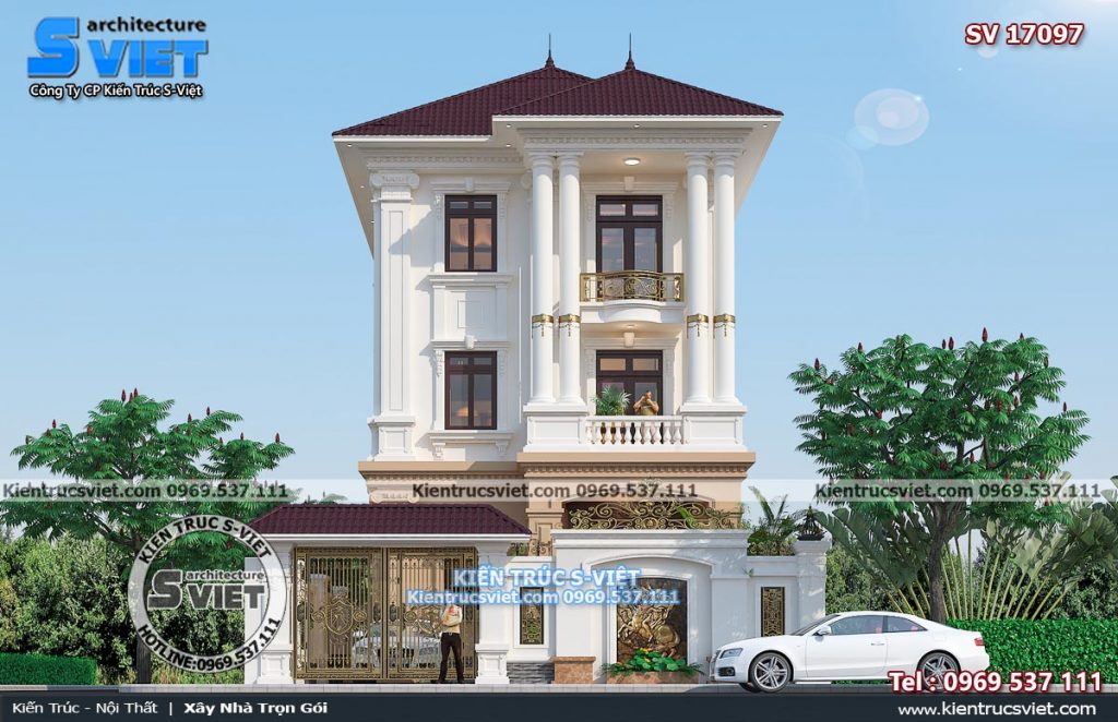 các mẫu nhà biệt thự 3 tầng đẹp