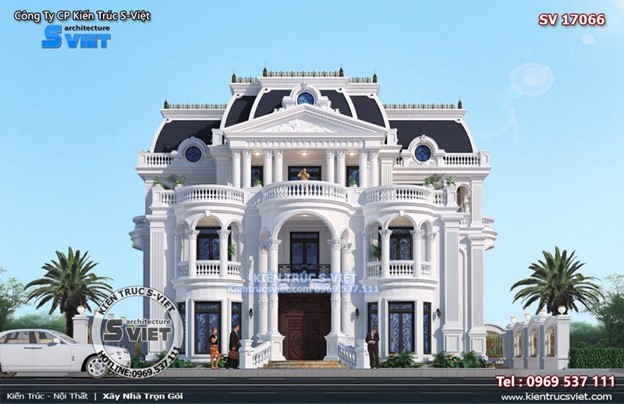 Mẫu biệt thự lâu đài cổ điển kiến trúc châu Âu được thiết kế bởi Kiến Trúc S – Việt