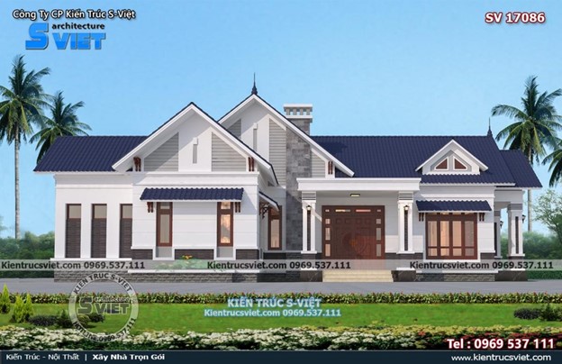 Mẫu biệt thự nhà vườn cấp 4 được thiết kế bởi Kiến Trúc S – Việt