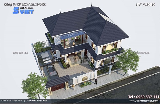 Mẫu biệt thự nhà vườn đẹp gần gửi với thiên nhiên được thiết kế bởi Kiến Trúc S – Việt