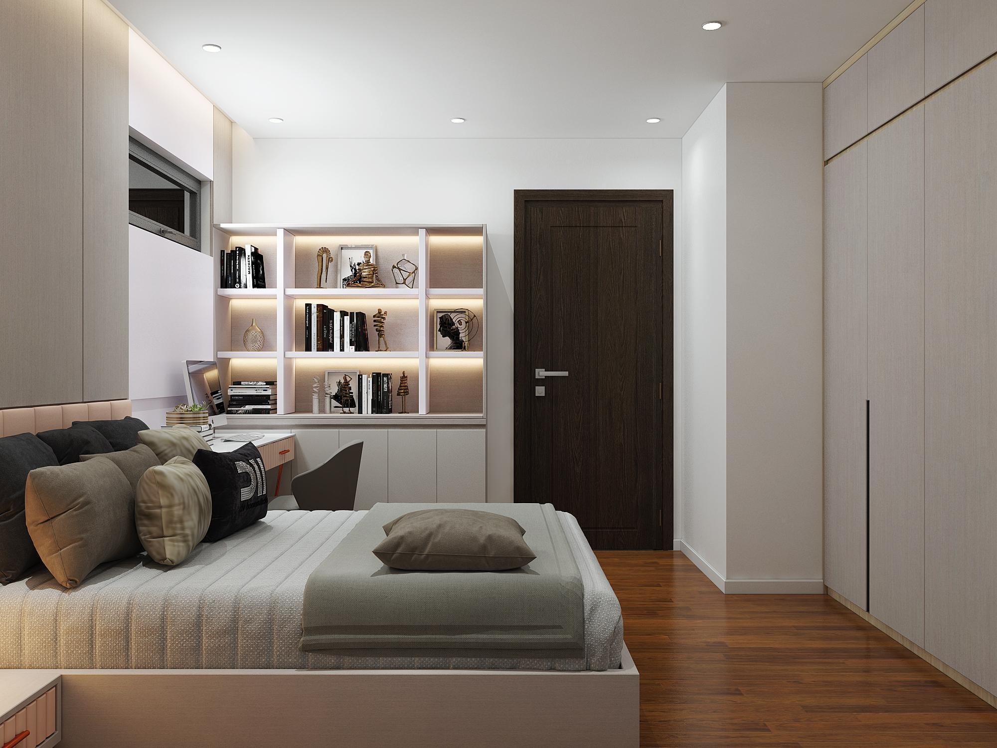 Phòng ngủ kiêm phòng làm việc tiện lợi