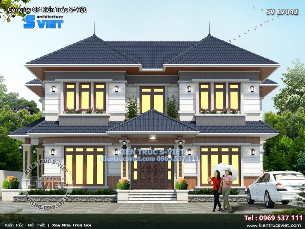 mẫu nhà 2 tầng hiện đại
