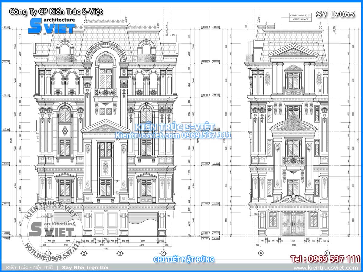 Nhà phố 6 tầng đẹp