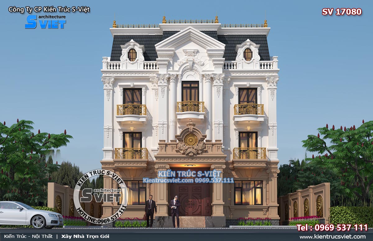 biệt thự tân cổ điển kiểu Pháp
