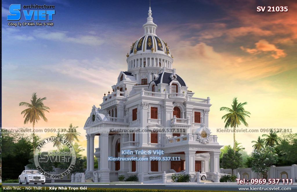 mẫu biệt thự lâu đài pháp đẹp